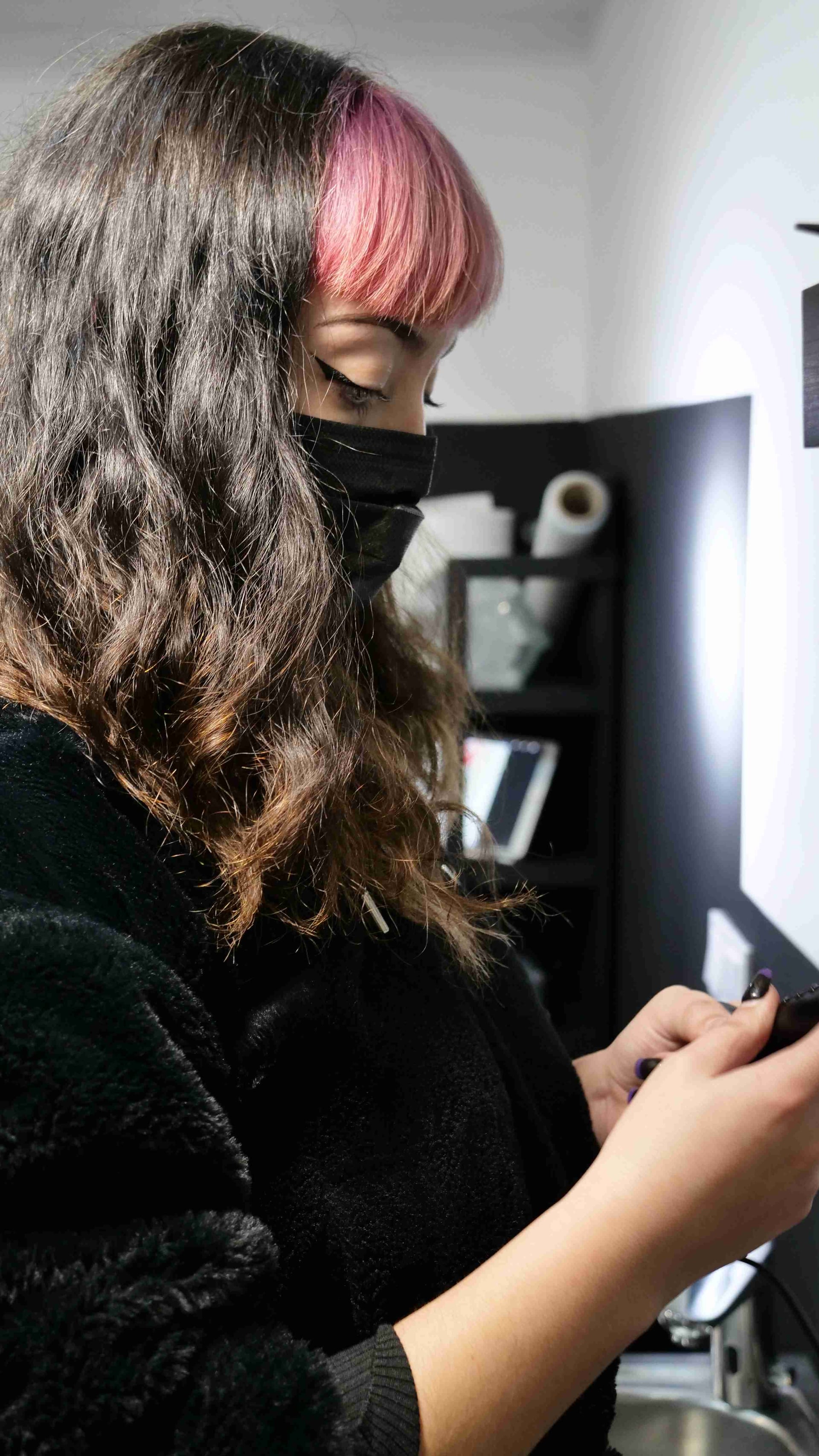 Vika preparando diseño